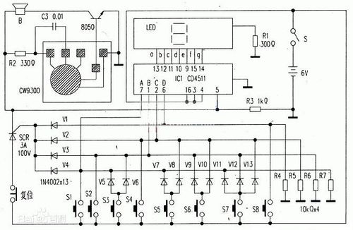 74LS171四路搶答器電路設(shè)計詳解